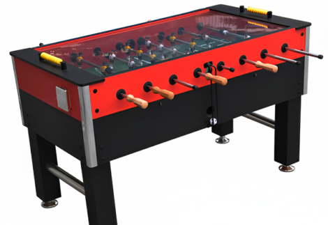 ICORE Soccer Table Wooden Design - Black/Red