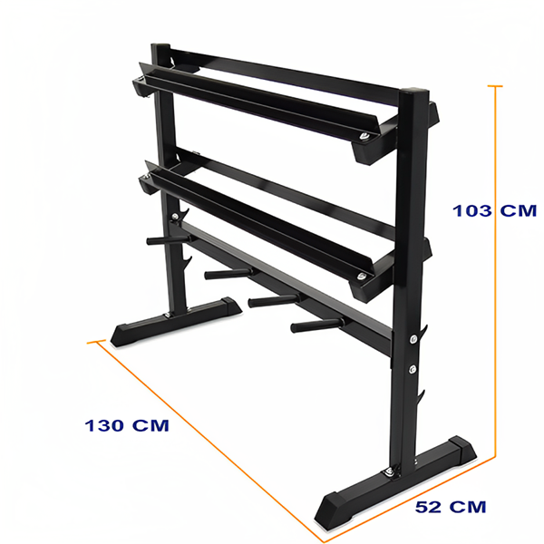 SKY LAND Fitness Multiple Weights Storage Rack for Dumbbells, Barbells, and Weight Plates- - Image 2