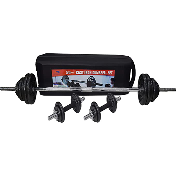 SKY LAND Unisex Adult Cast Iron Dumbbell Set-50 KG Box- - Image 2