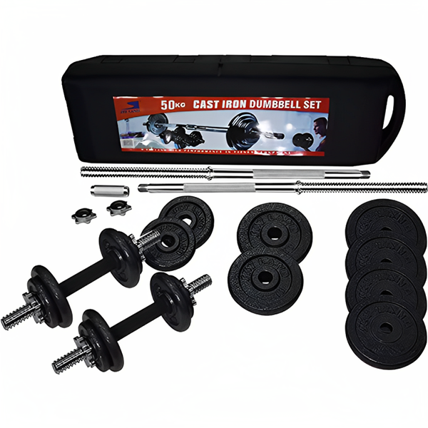 SKY LAND Unisex Adult Cast Iron Dumbbell Set-50 KG Box- - Image 3