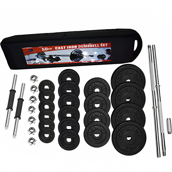 SKY LAND Unisex Adult Cast Iron Dumbbell Set-50 KG Box- - Image 4