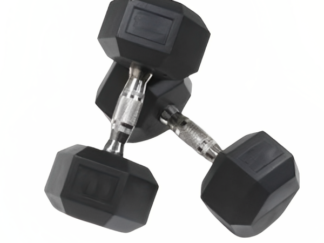 Hexagonal Rubber Head Dumbbells 22.5 KG
