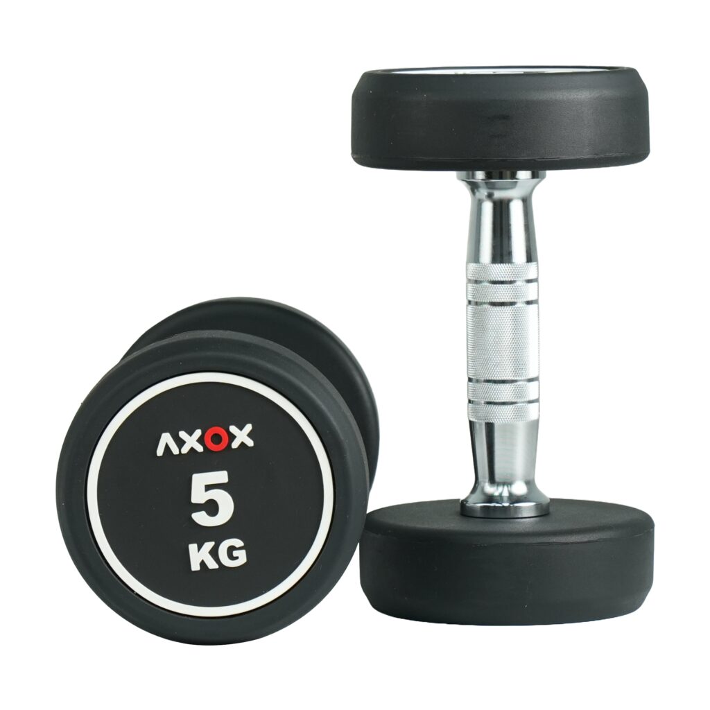 Axox Fitness Premium Round Dumbbell Set – 2.5–25 kg, 10 Pairs