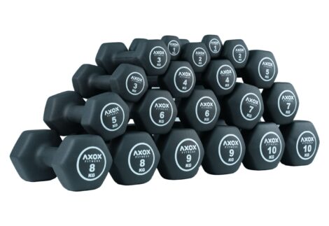 Axox Fitness Premium Neoprene Dumbbell Set 1–10 Kg
