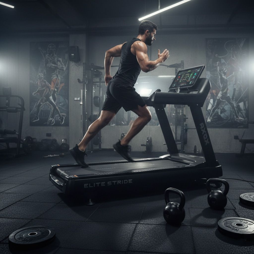 Axox Fitness Elite Stride Commercial Treadmill WITH 21.5 touch screen - Image 5