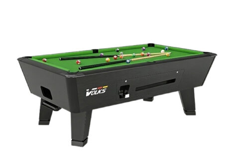 VG 8FT Coin Operated Billiard Table-Green
