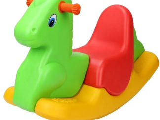 Kids Plastic Rocker – Indoor & Outdoor Ride-On Toy – Size: 84×30×46 cm