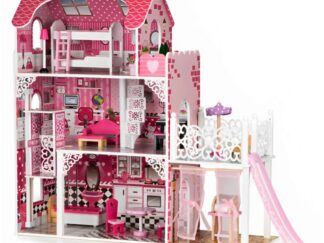 Wooden Dollhouse for Girls - Size:89×32.5×90 cm