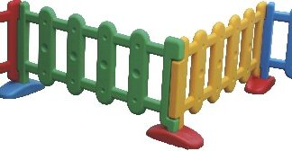 Indoor Kids Plastic Fence - 400×53 cm
 4 pcs