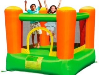 Small Outdoor & Indoor Bouncy Castle - Inflatable Playground - Size: 2.4×2.4×1.8 m