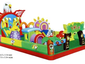 Extra Large Outdoor & Indoor Bouncy Castle - Inflatable Playground - Size: 10×6×5.5 m