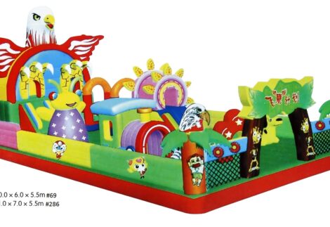 Extra Large Outdoor & Indoor Bouncy Castle - Inflatable Playground - Size: 10×6×5.5 m