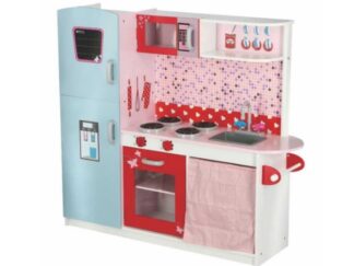 Wooden Kitchen Playset for Kids - 112×31×102 cm