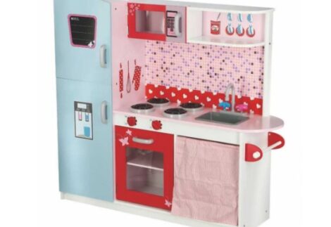 Wooden Kitchen Playset for Kids - 112×31×102 cm