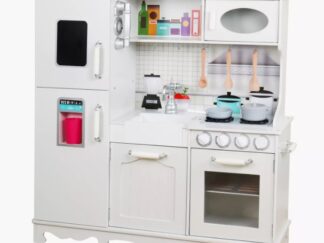 Wooden Kitchen (White) - 94×30×102 cm