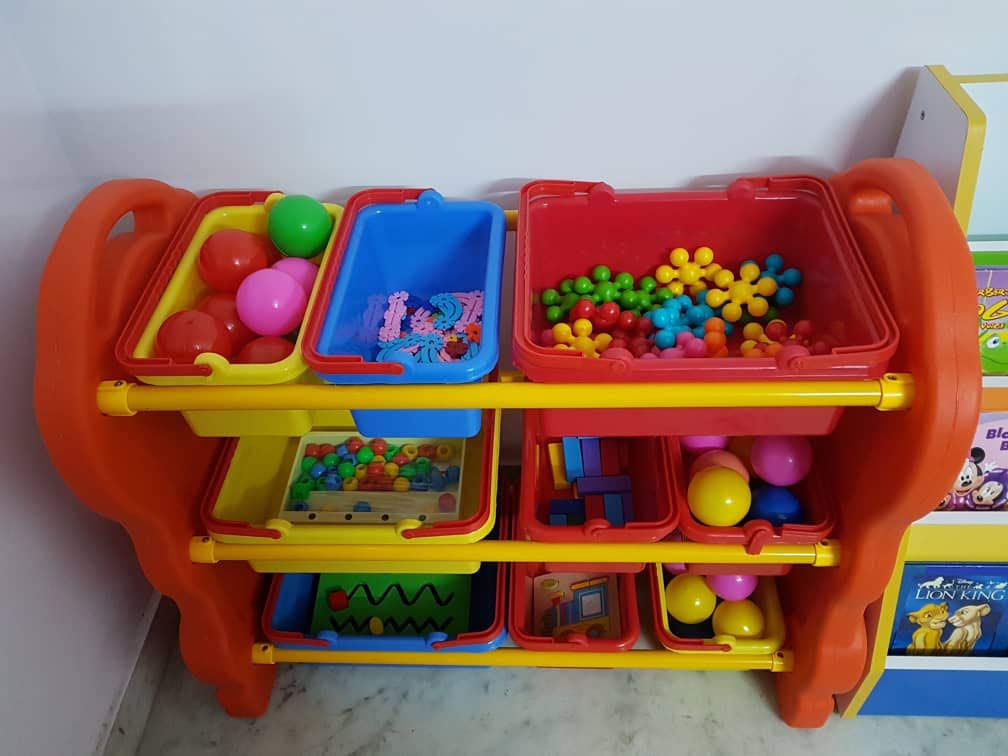 Plastic toys organizer storage box shelf with drawers size ; 93x42x78cm - Image 4