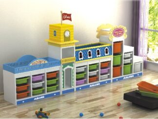 Wooden Cabinet multi toys with drawer. Size ;331x40x127cm