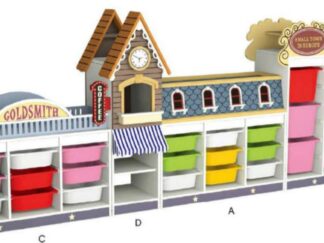 Wooden Cabinet multi toys with drawer. Size ;331x40x127cm