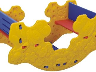 Indoor & Outdoor Plastic Seesaw with Seats – Kids Ride-On Toy