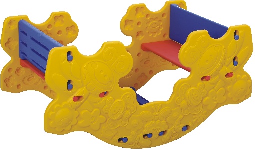 Indoor & Outdoor Plastic Seesaw with Seats – Kids Ride-On Toy