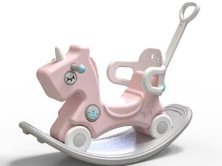 3-in-1 Baby Rocking Horse – Push Ride-On, Rocker & Seat – Thickened Plastic – For Ages 1–6 Years