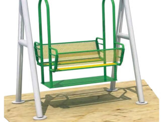 Outdoor Playground Metal Family Swing – Size: 210×130×250 cm