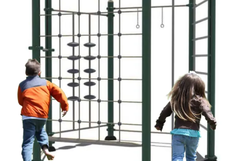 Cube Climbing Gym for Kids – Outdoor Play Equipment – Size: 240×300 cm