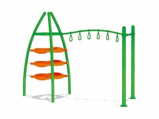Monkey Bars & Gym Set – Outdoor Climbing Structure – Size: 350×150×250 cm