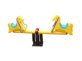 Outdoor Playground Spring Seesaw – 2 Seaters – For Kids & Adults – Size: 231×56×108 cm