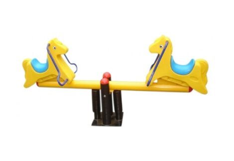 Outdoor Playground Spring Seesaw – 2 Seaters – For Kids & Adults – Size: 231×56×108 cm