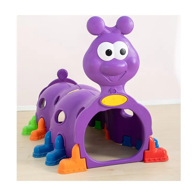 Purple Caterpillar Tunnel Playground – Indoor & Outdoor Activity Toy – Size: 210×100×108 cm
