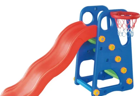 Indoor Slide with Basketball Hoop – Size: 48x90x123 cm