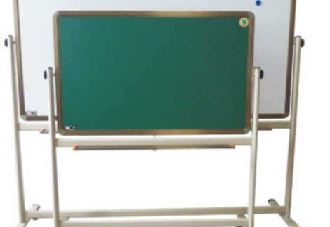 White board with Aluminium Frame & Movable Stand - 100×69 cm (Small)