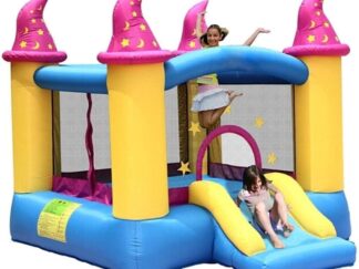 Inflatable Bouncy Castle for Kids – Small Indoor & Outdoor Trampoline Castle – Size: 400×300×280 cm