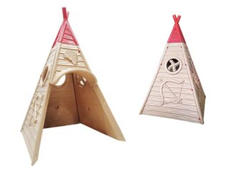 Outdoor/Indoor Plastic Tent Playhouse for Kids Size: 154×154×250 cm