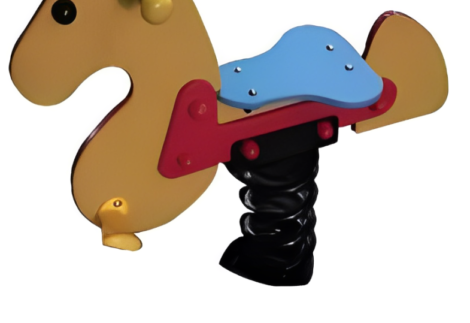 Horse Shaped Spring Rider – Outdoor Playground Rocking Toy for Kids – Safe & Durable – Fun Ride-On Play– Size:75×60×80 cm
