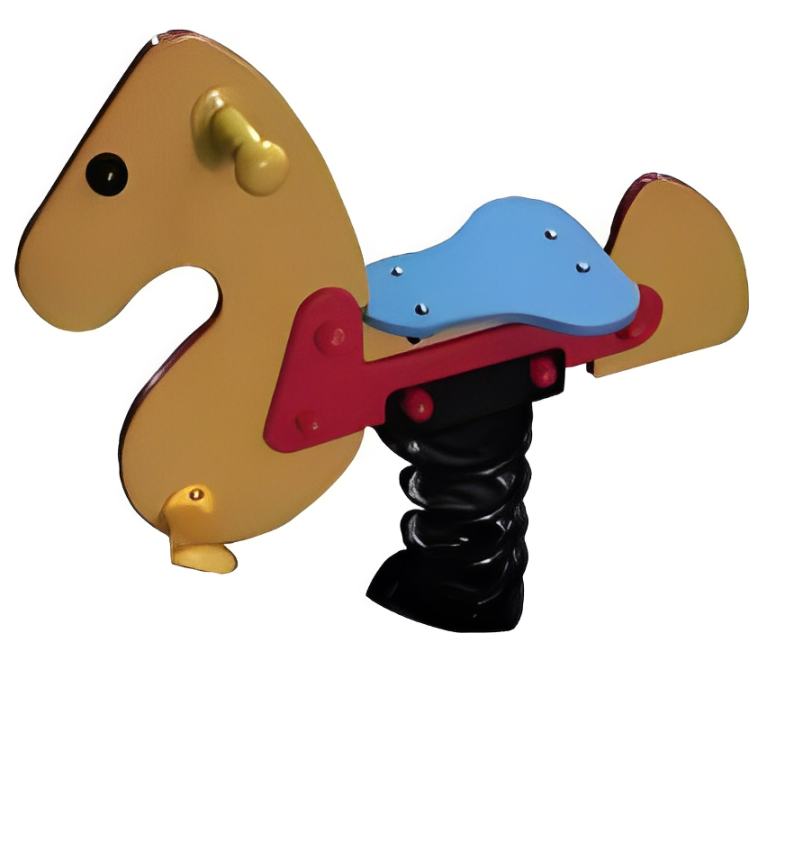 Horse Shaped Spring Rider – Outdoor Playground Rocking Toy for Kids – Safe & Durable – Fun Ride-On Play– Size:75×60×80 cm