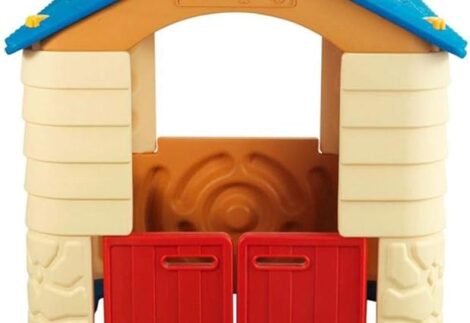 Kids Playhouse – Indoor & Outdoor Plastic Toy for Toddlers and Preschoolers – Size: 121×114×114 cm
