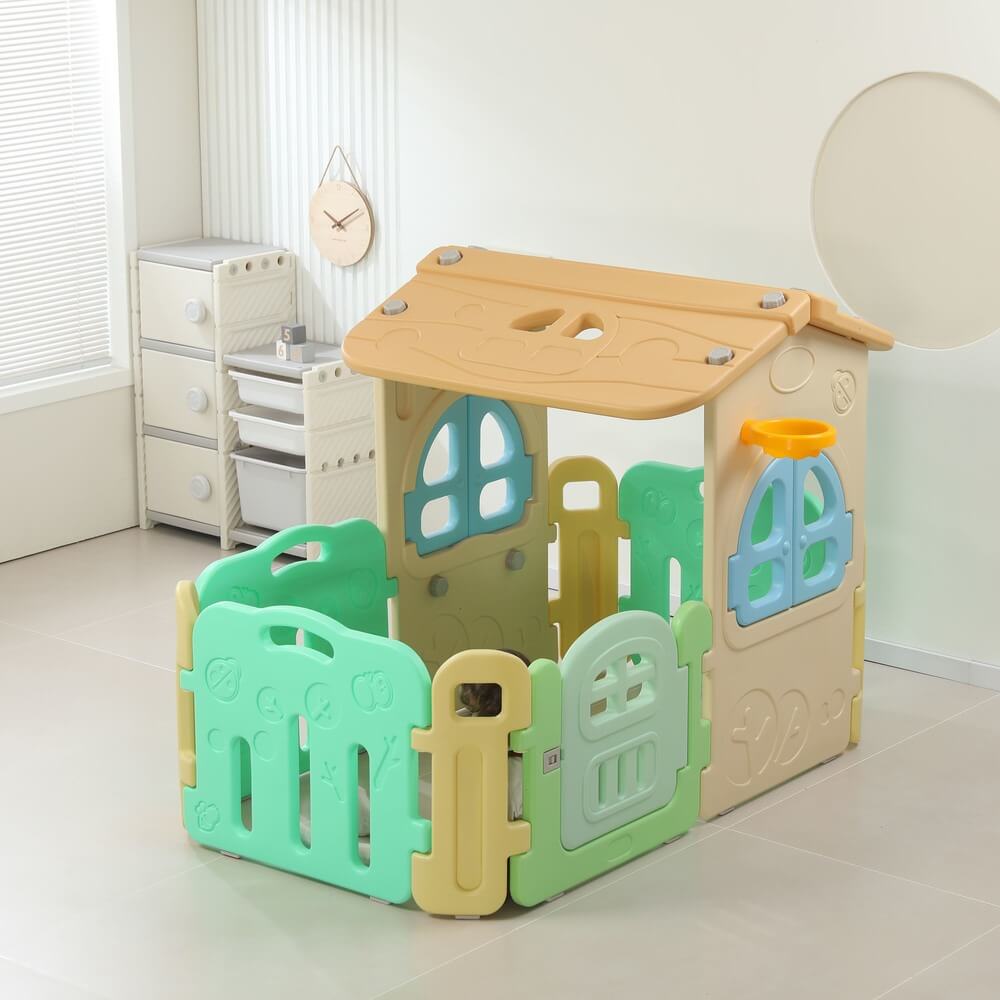 Kids Playhouse – Indoor & Outdoor Plastic Toy for Toddlers and Preschoolers – Size: 163×147×120 cm