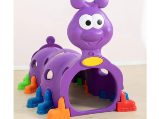 Purple Caterpillar Tunnel Playground – Large Indoor & Outdoor Activity Toy – Size: 176×101×118 cm