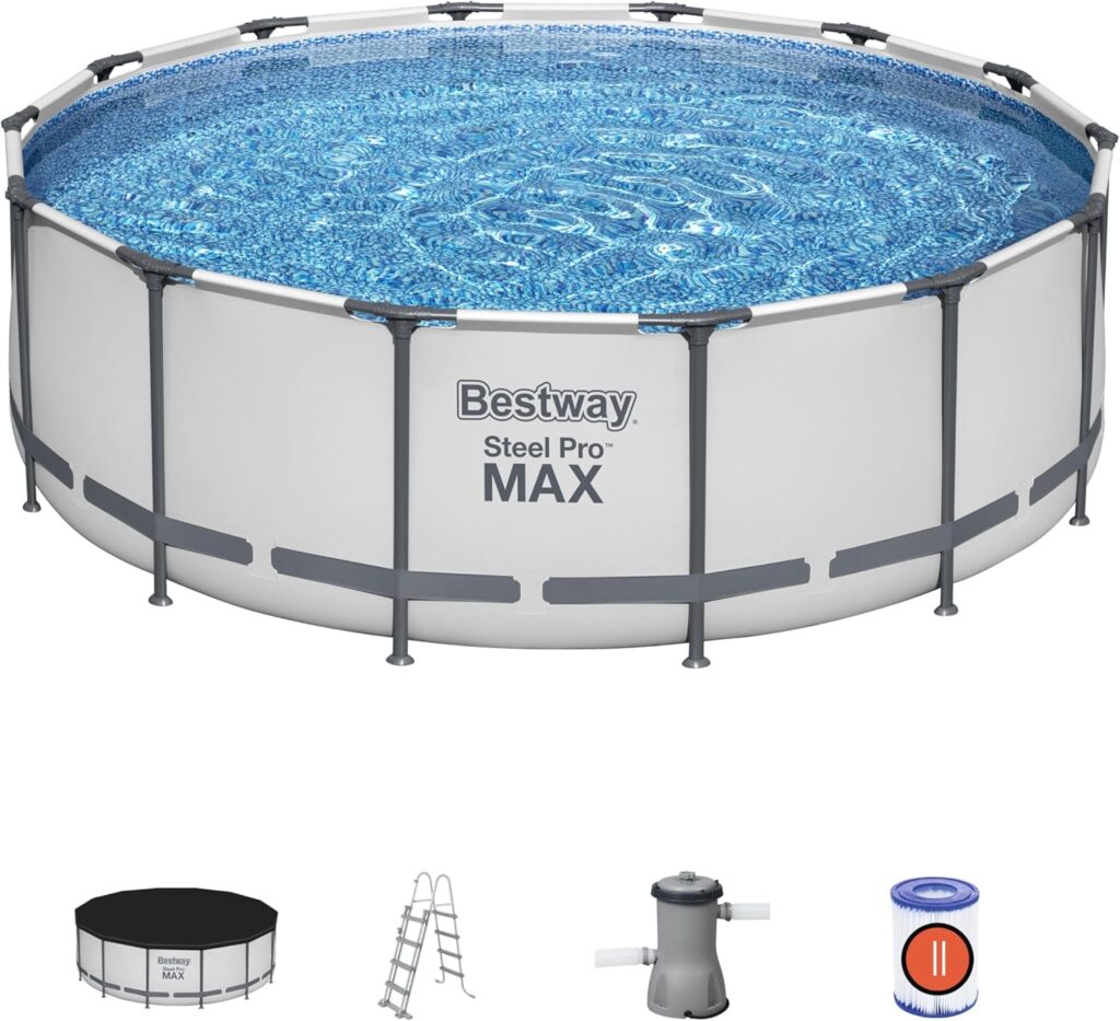 Steel Pro Max Round Above Ground Pool 14' x 48"/4.27m x 1.22m