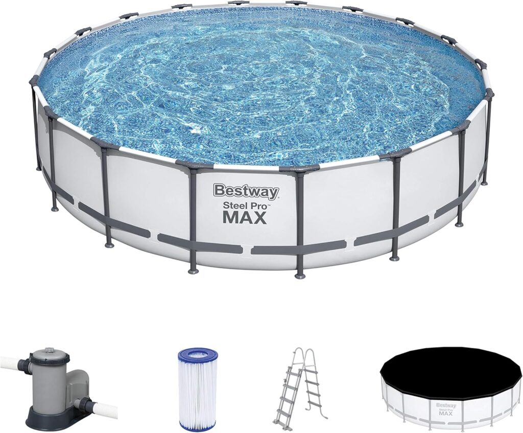 Steel Pro MAX 18' x 48"/5.49m x 1.22m Pool Set