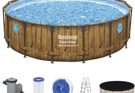Swimming pool fuori terra Bestway roundabout with accessories
4.88Mx1.22M