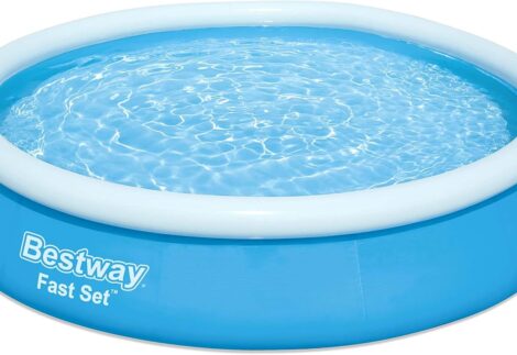 Fast Set Swimming Pool, family paddling pool for kids and adults; 5377L, 12' x 30"/3.66m x 76cm