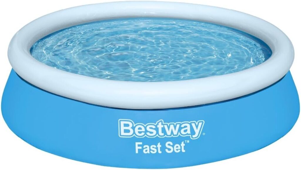 Portable Lightweight Foldable Compact Circular Fast Set Swimming Pool For Kids 6' x 20"/1.83m x 51cm