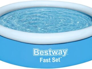 Portable Lightweight Foldable Compact Circular Fast Set Swimming Pool For Kids 6' x 20"/1.83m x 51cm