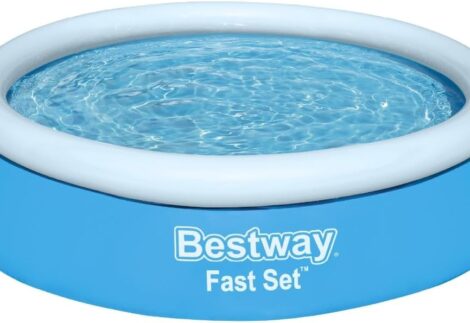Portable Lightweight Foldable Compact Circular Fast Set Swimming Pool For Kids 6' x 20"/1.83m x 51cm