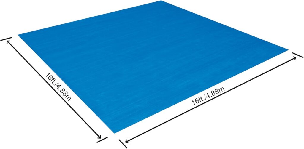 16' x 16'/4.88m x 4.88m Flowclear Ground Cloth
