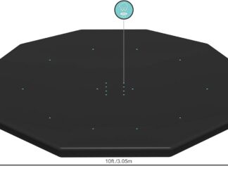 Bestway Round Pool Cover for Above Ground Pools 10'/3.05m, Ground Cloths and Floor Protectors, Pool Accessories