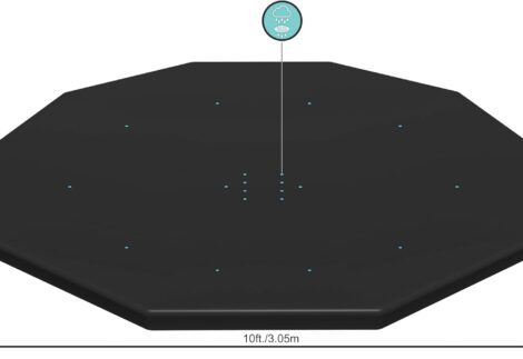 Bestway Round Pool Cover for Above Ground Pools 10'/3.05m, Ground Cloths and Floor Protectors, Pool Accessories